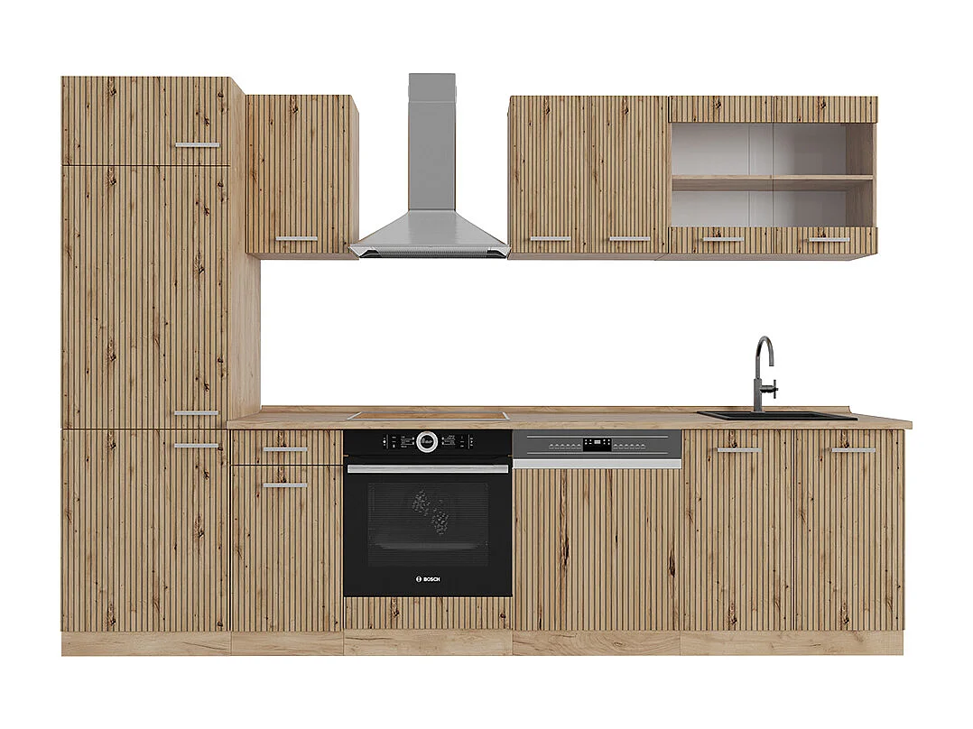 Aneks kuchenny dąb artisan/dąb goldkraft 300x60x81.6 r-line 4779841 - obrazek 1