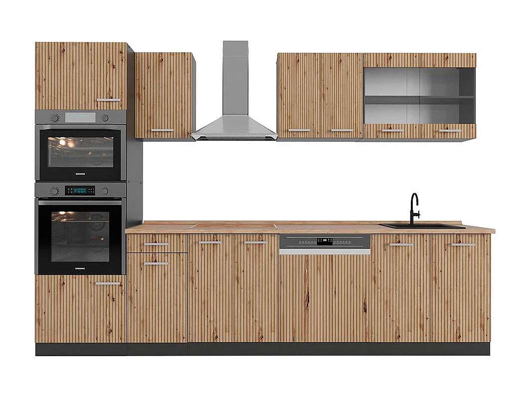 Aneks kuchenny artisan dąb/antracyt 300x60x81.6 r-line 4781139 - obrazek 1