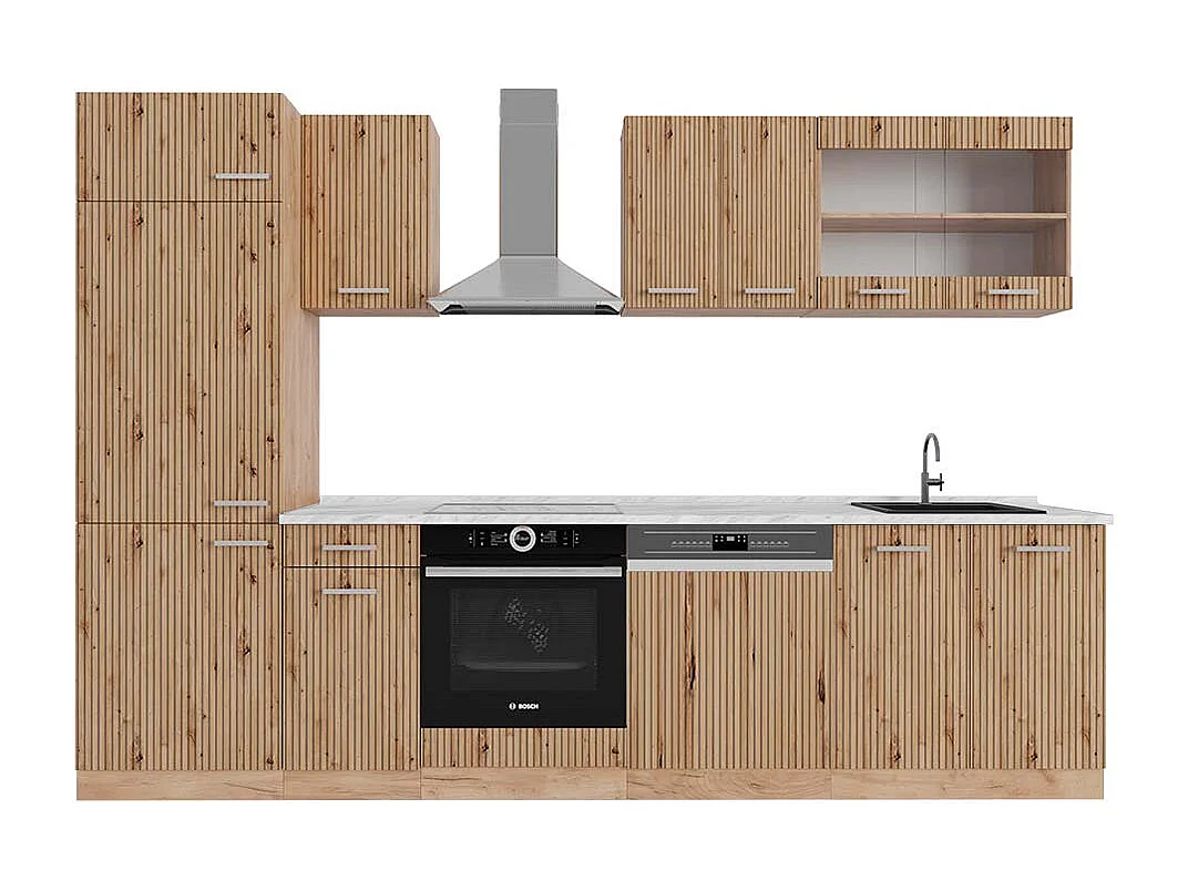 Aneks kuchenny dąb artisan/dąb goldkraft 300x60x81.6 r-line 4782139 - obrazek 1