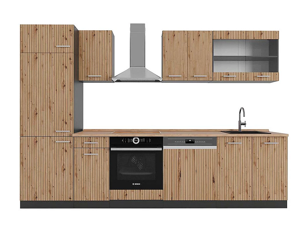 Aneks kuchenny artisan dąb/antracyt 300x60x81.6 r-line 4782128 - obrazek 1