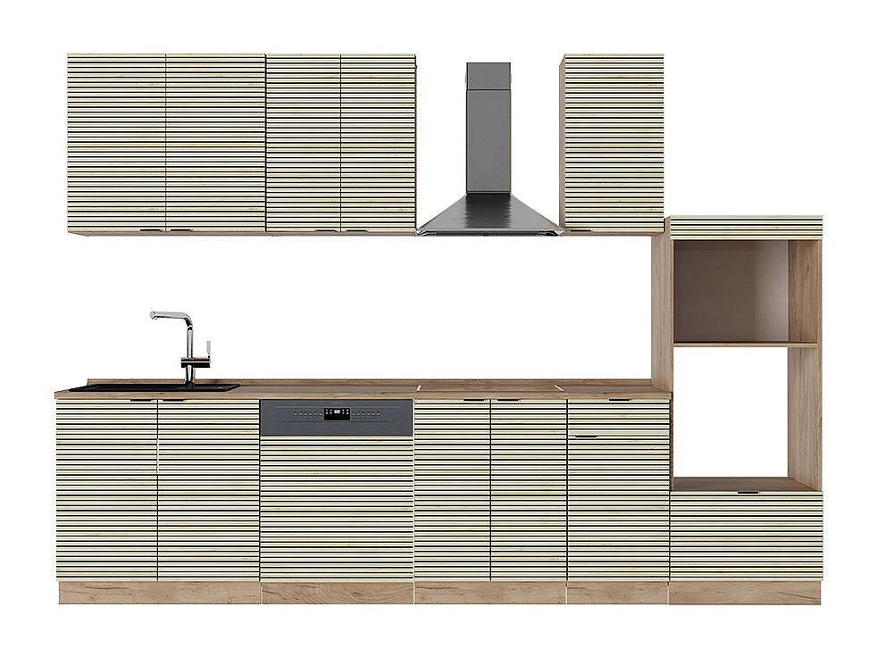 Aneks kuchenny panel dębowy/dąb goldkraft 300x60x81.6 fame-line 4779221 - obrazek 1