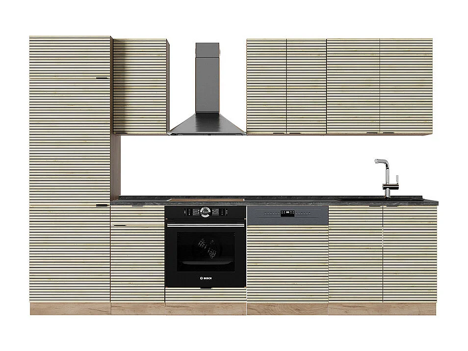 Aneks kuchenny panel dębowy/dąb goldkraft 300x60x81.6 fame-line 4780056 - obrazek 1
