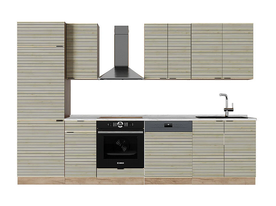 Aneks kuchenny panel dębowy/dąb goldkraft 300x60x81.6 fame-line 4781164 - obrazek 1