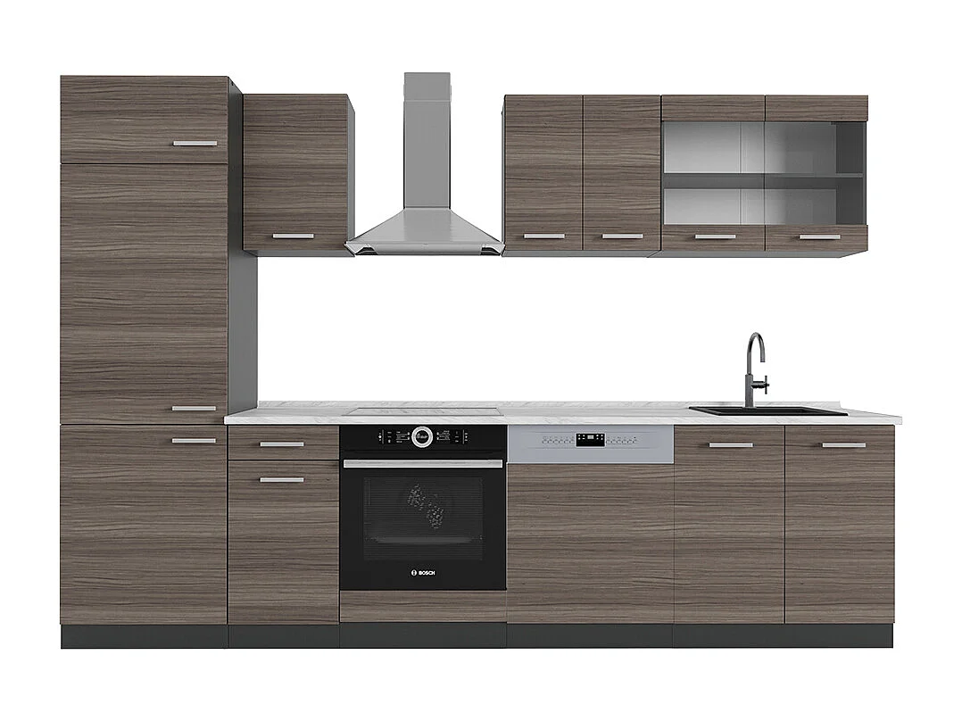 Aneks kuchenny szlachetny szary/antracyt 300x60x81.6 r-line 4780366 - obrazek 1