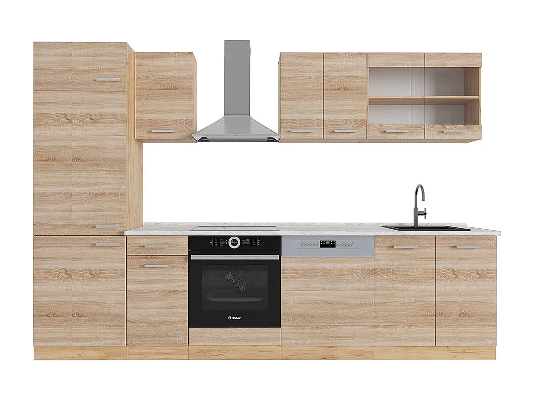 Aneks kuchenny dąb sonoma/goldkraft 300x60x81.6 r-line 4781010 - obrazek 1