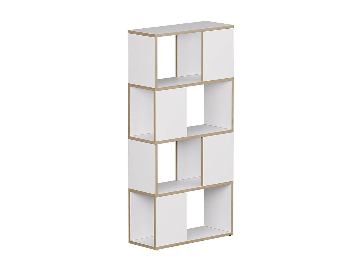 Dzielnik pokoju biały/dąb 60x24x124.5 eneos 4775212