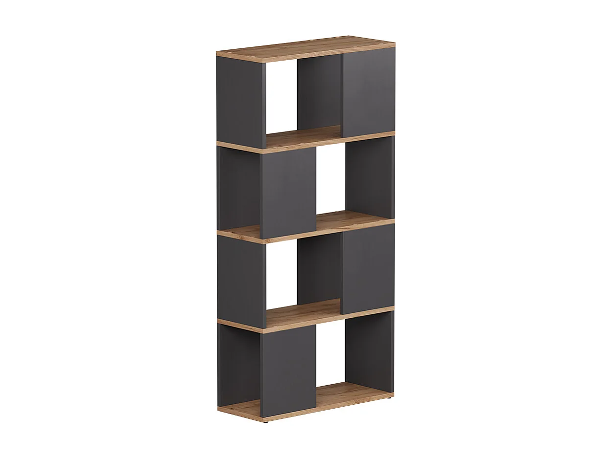 Dzielnik pokoju antracyt/złoty dąb 60x24x124.5 eneos 4775176