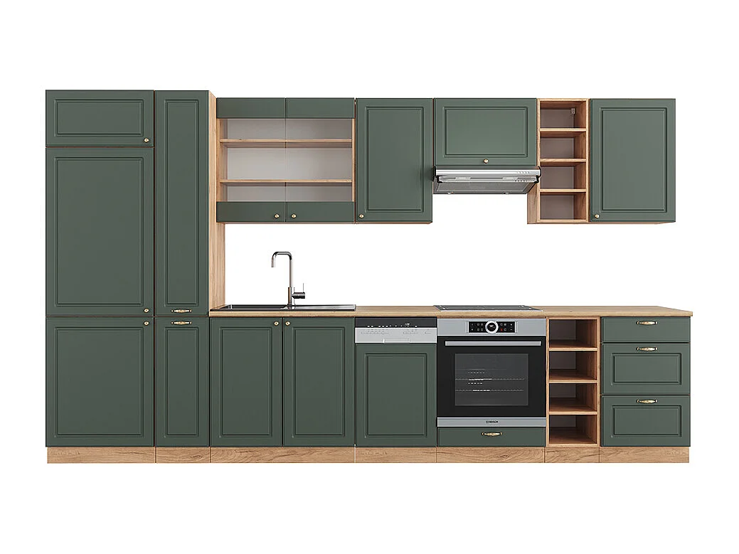 Aneks kuchenny green-gold country/gold power oak 355x46x81.6 fame-line 4781644 - obrazek 1