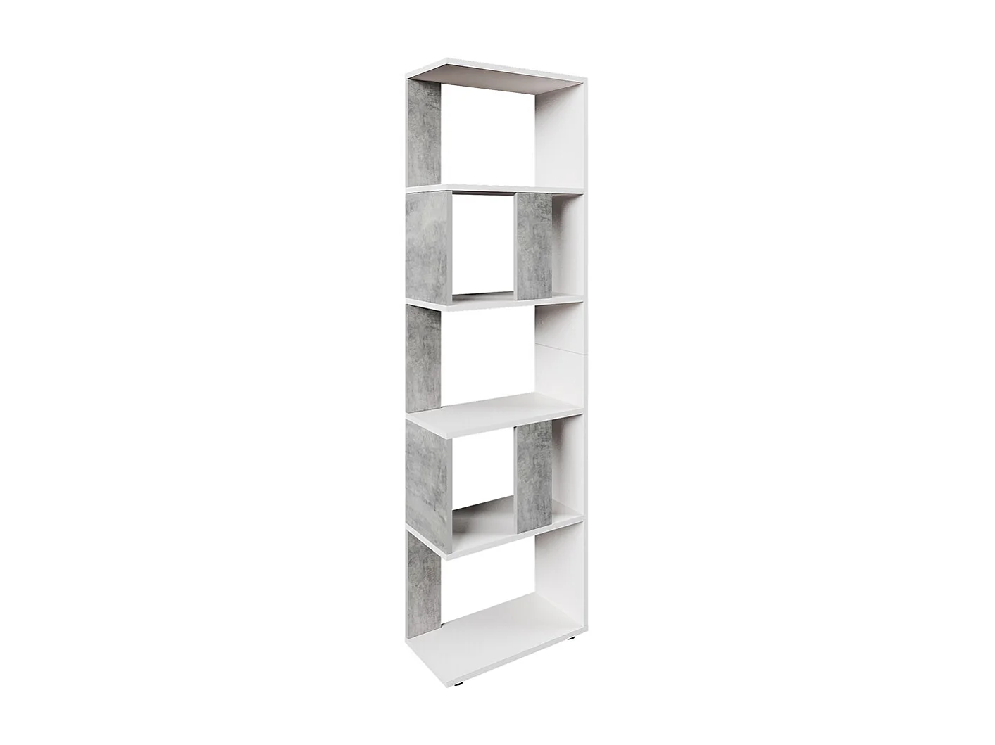 Dzielnik pokoju beton/biały 45×23.6×162.6 4775224