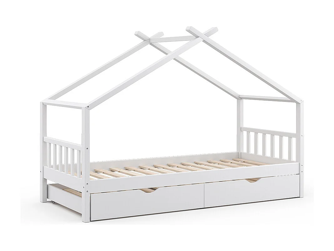 Łóżko domowe biały 208x97x148 design 4874189 - obrazek 1