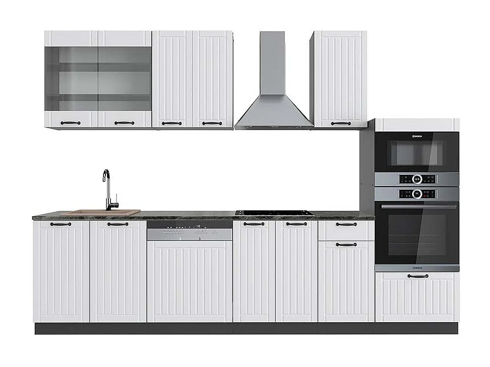 Aneks kuchenny biały dworek/antracyt 300x60x81.6 fame-line 4781868 - obrazek 1