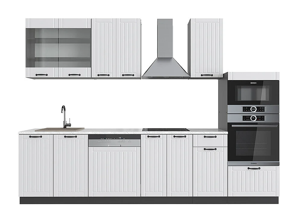 Aneks kuchenny biały dworek/antracyt 300x60x81.6 fame-line 4782162 - obrazek 1