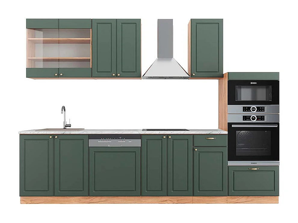 Aneks kuchenny green-gold country/gold power oak 300x60x81.6 fame-line 4779362 - obrazek 1