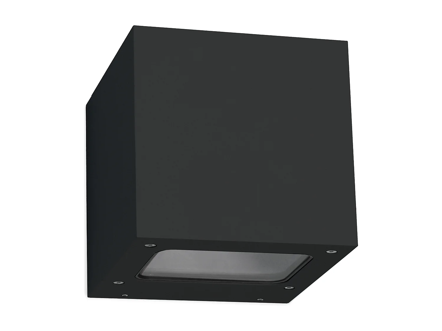 Aluminiowy kinkiet BRICK w nowoczesnym stylu - Szeroko?? 12 x Wysoko?? 12 cm - czarny - LED SMD 2x 5W - 3K - góra i dó? - 67° - IP44 3748075 - obrazek 1