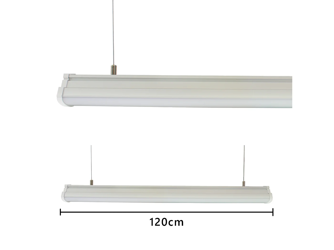 Alcapower Plafoniera LED Rail IP44 40W 4000lm 4500K 120cm: Wydajne oświetlenie profesjonalne do pomieszczeń technicznych i przemysłowych 4929715