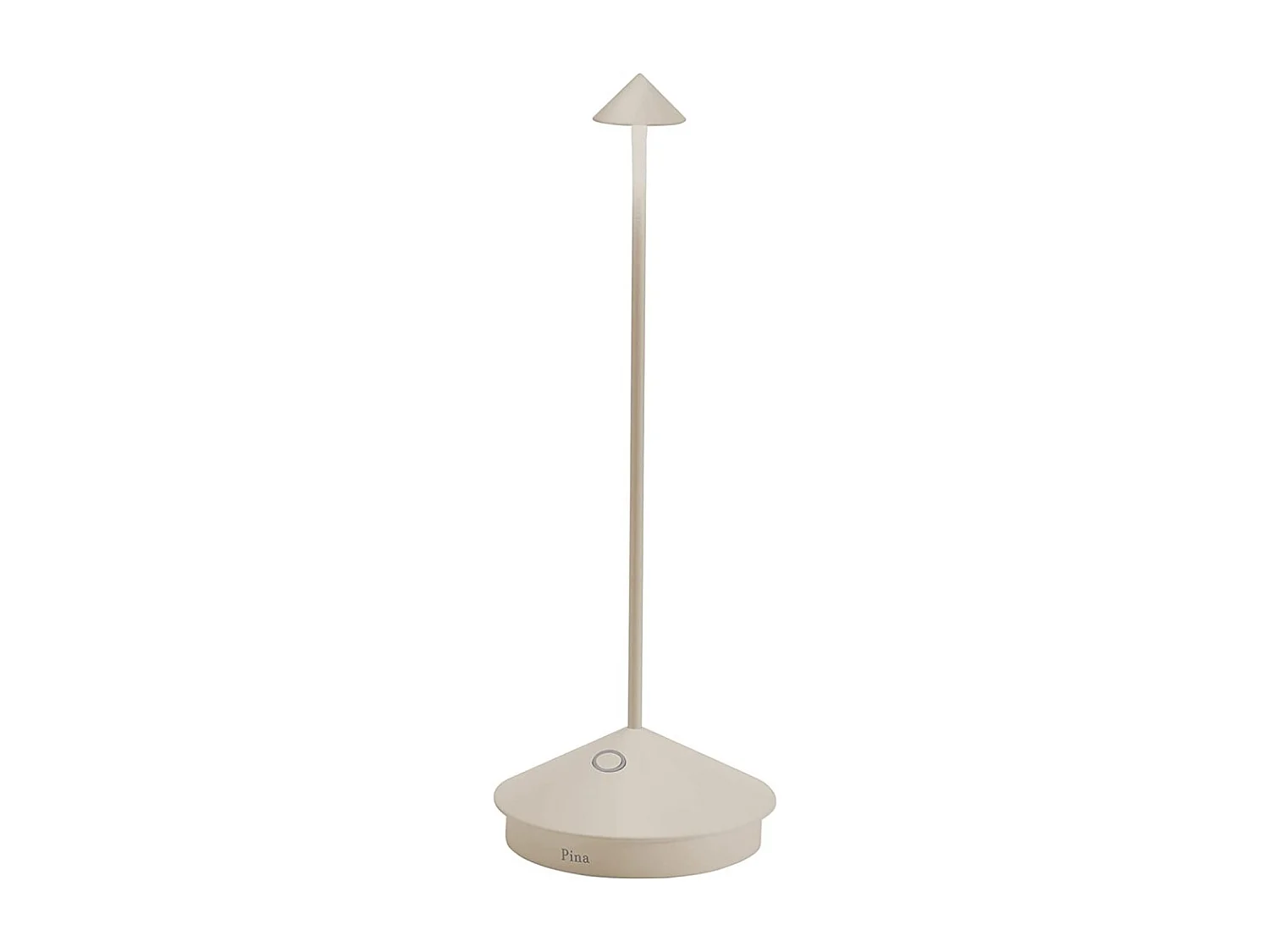 Lampa stołowa LED Pina Pro Sand, akumulatorowa i ściemnialna, bezprzewodowa, szafranowa 3001843