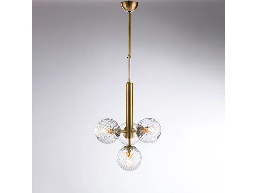 Armonia Lampa wisząca z brązu szczotkowanego żelaza 4 światła 110 Ø32 BL285-4-BRZ 3717103