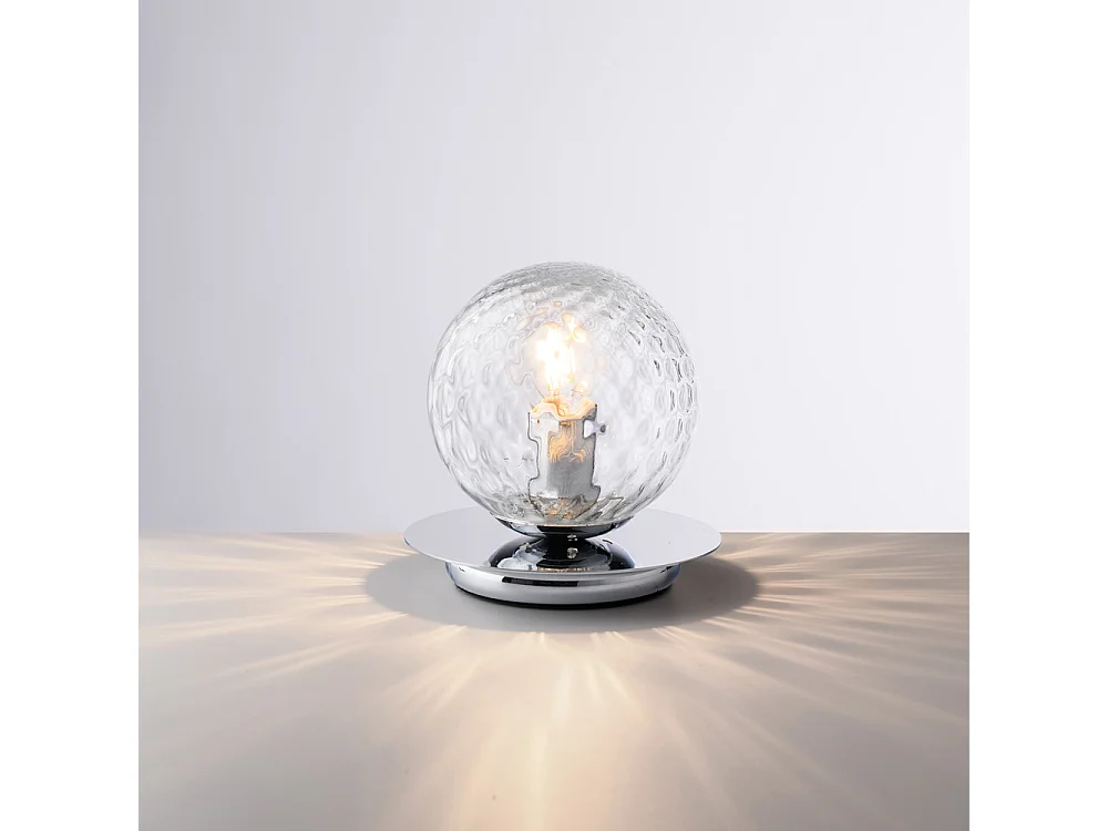 Lampa stołowa Armonia z polerowanego chromowanego żelaza 1 światło H.17 Ø16 BL285-LT-CR 3717159