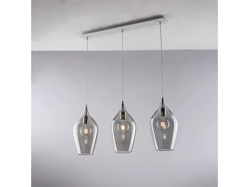 Tor Ares Iron z szarym szkłem Pyrex 3 światła dł. 75 x 10 BL273-BIN3-GR 3717384 - obrazek 1