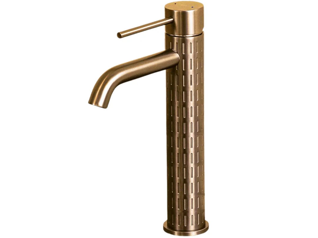 Architek bateria miedziana umywalkowa wysoka szczotkowanej miedzi – Essebagno 3896037