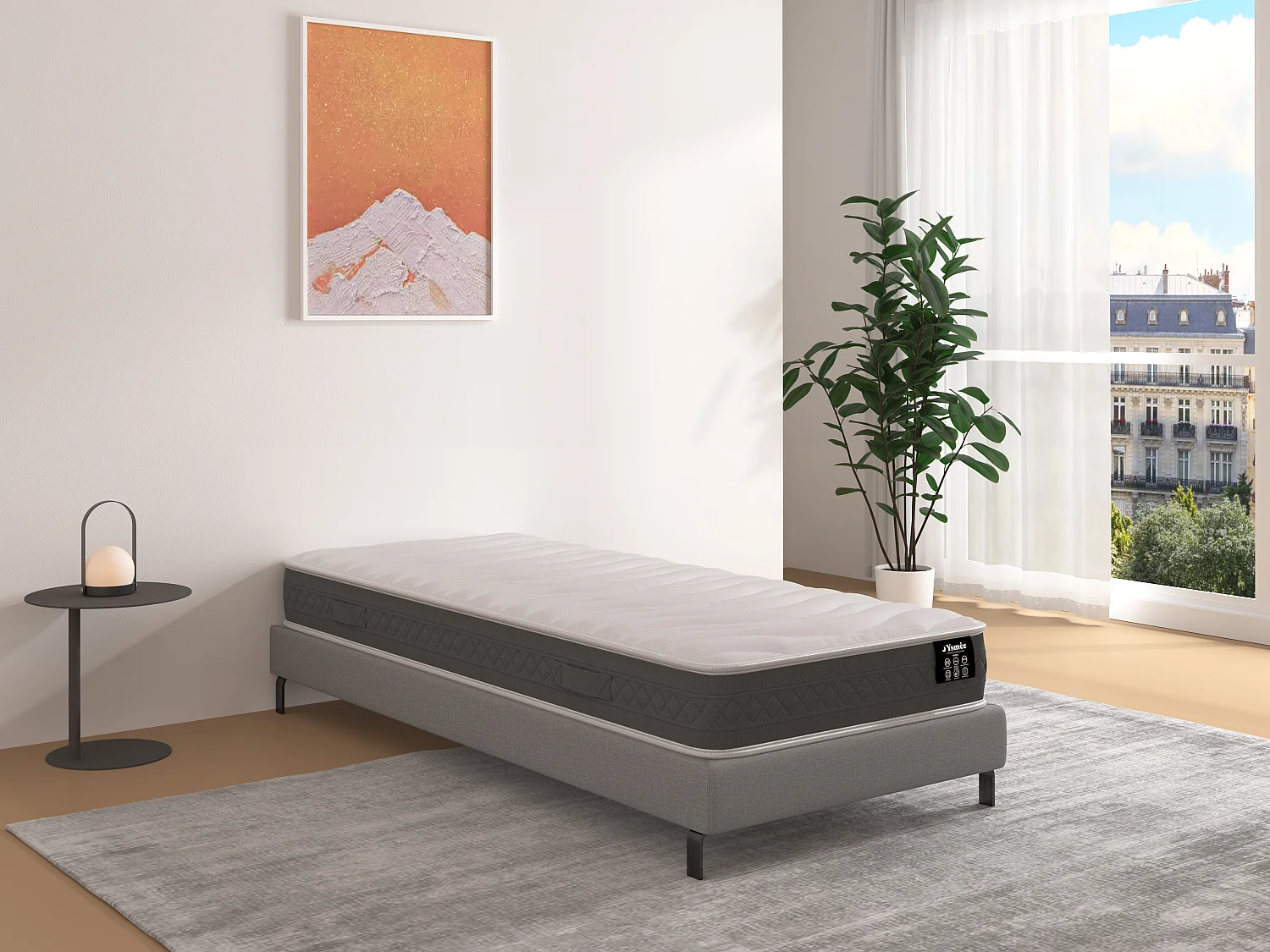 Materac 90 x 190 cm sprężyny kieszeniowe gr. 20 cm – ENOROS marki YSMÉE 4812769