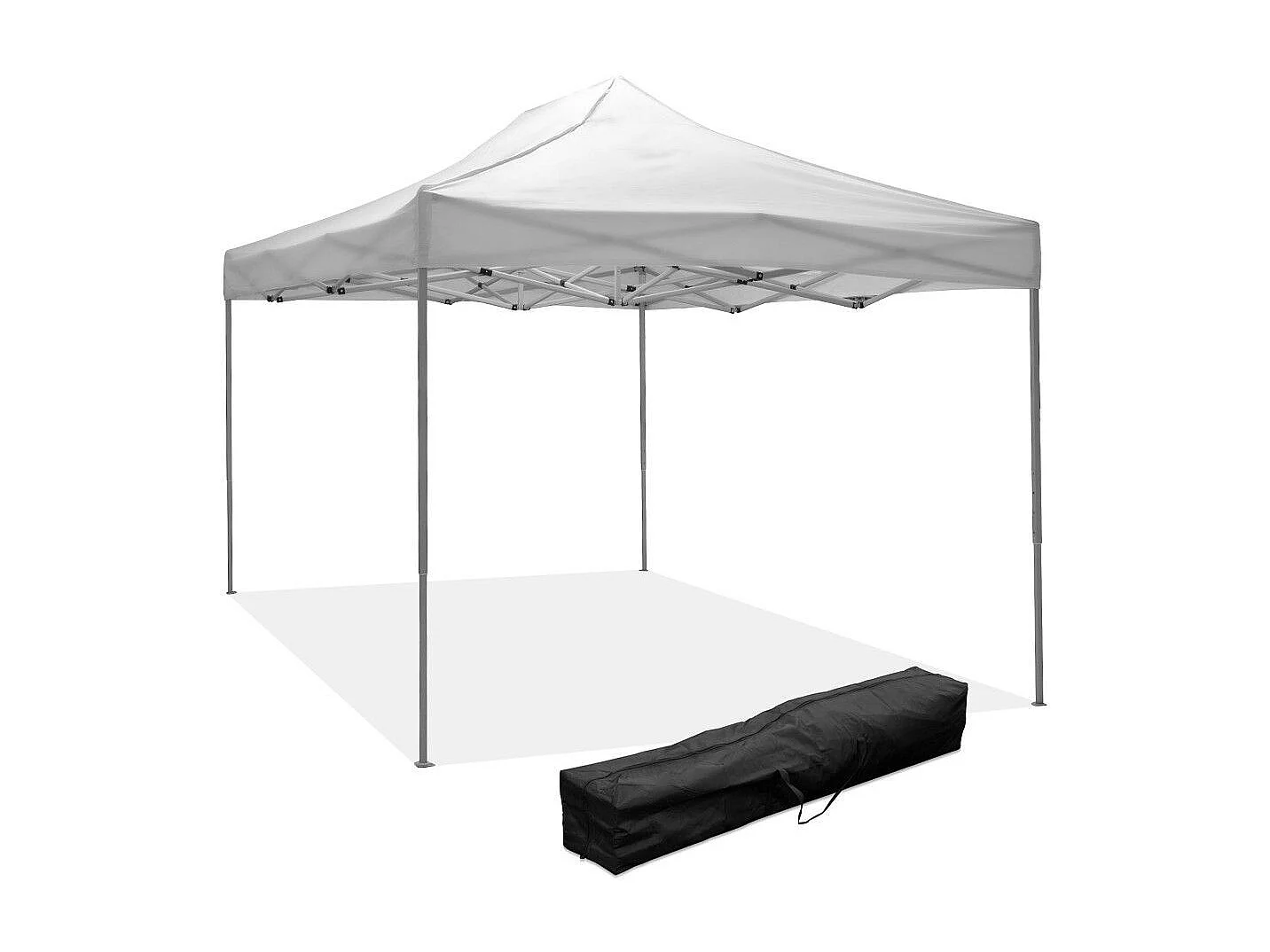 3 x 4,5 m Biała składana altana pokryta wodoodpornym PVC 4902644