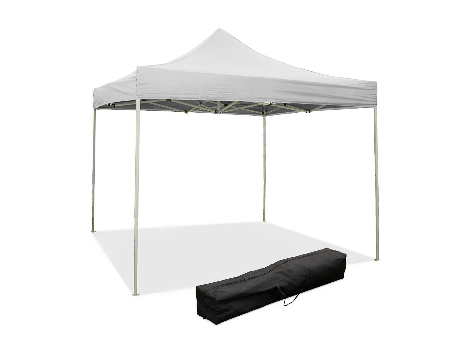 3 x 3 m Biała składana altana pokryta wodoodpornym PVC 4902735