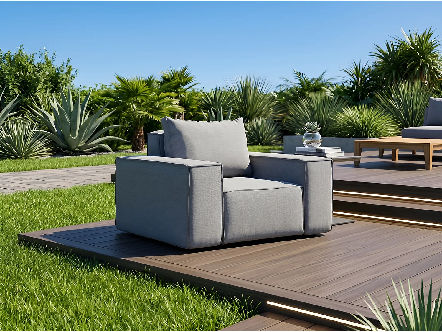 Fotel ogrodowy Garden, szary (23) 4994839 - obrazek 1