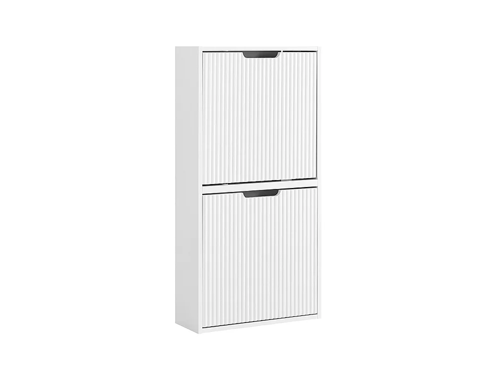 SoBuy Szafka na buty z 2 drzwiczkami Biały 110x54x99.5cm Nordycki FSR204-W 4731537