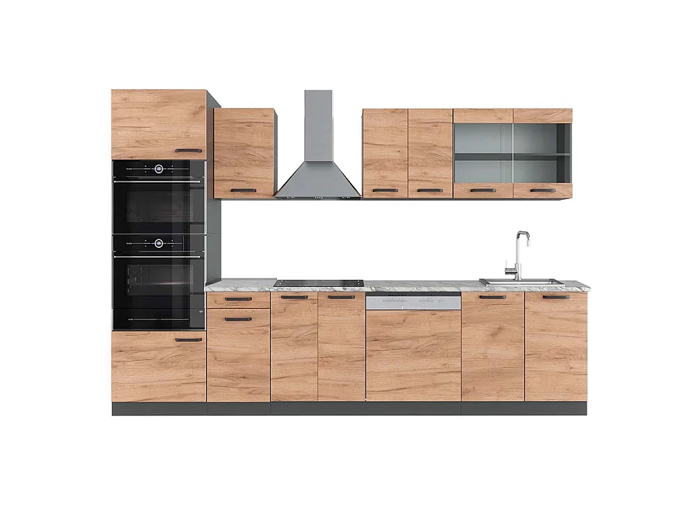 Aneks kuchenny złoty dąb power/antracyt 300x60x81.6 r-line 4781835 - obrazek 1