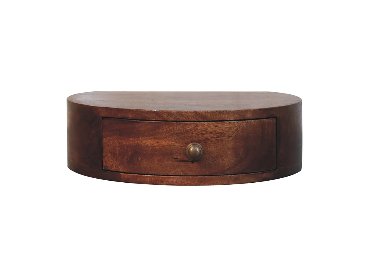 Artisan Furniture Lite drewno Wisząca Szafka Nocna w Odcieniu Miodowego Karmelu o Zaokrąglonym Kształcie 4794540 - obrazek 1