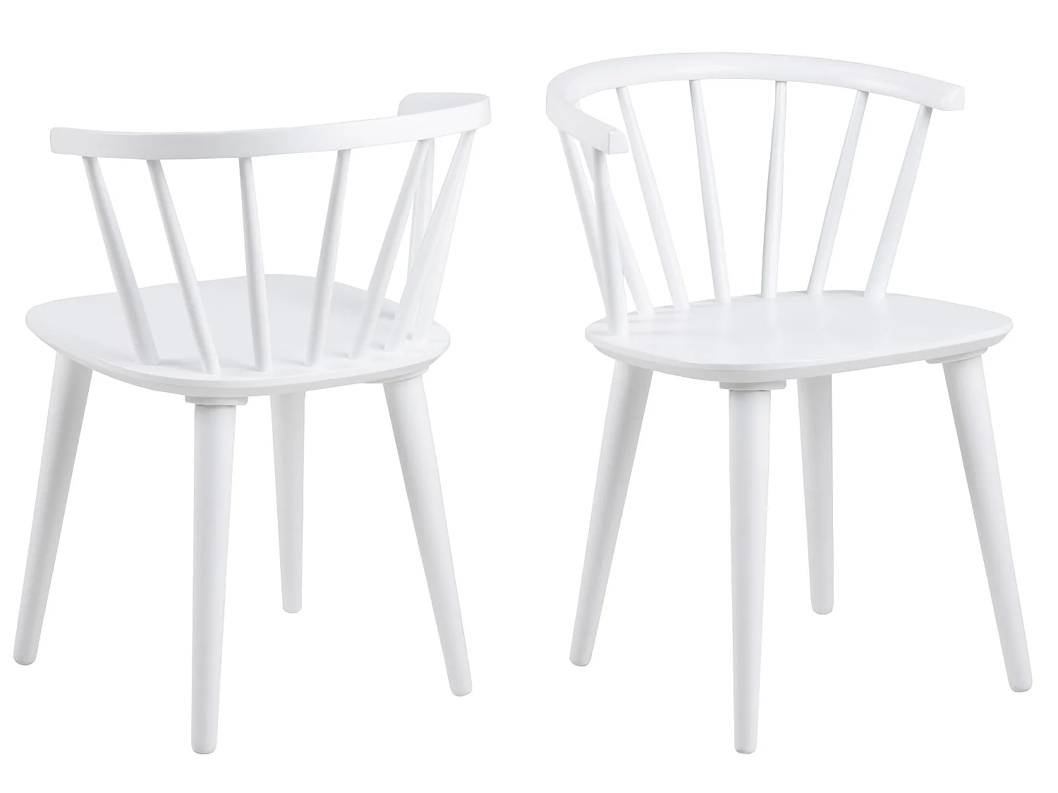 2x Krzesło Baltic drewniane, kolor biały 4810294
