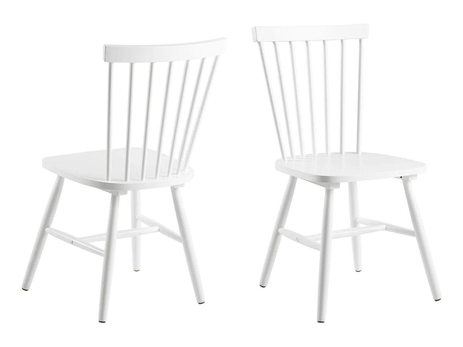 2x Krzesło Norden chair drewniane, kolor biały 4810301