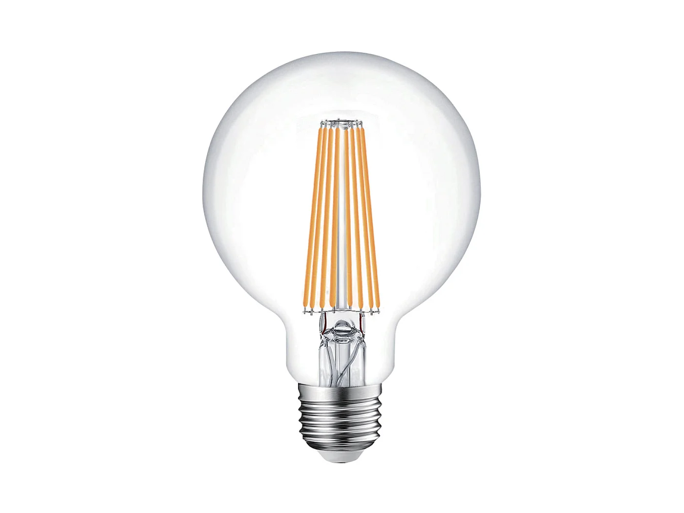 Alcapower Żarówka LED Globo G95 Filament Przezroczysty 15W E27 2500lm 3000K Ciepła Biel - Wysoka Wydajność Klasa C do Oświetlenia 5012042 - obrazek 1