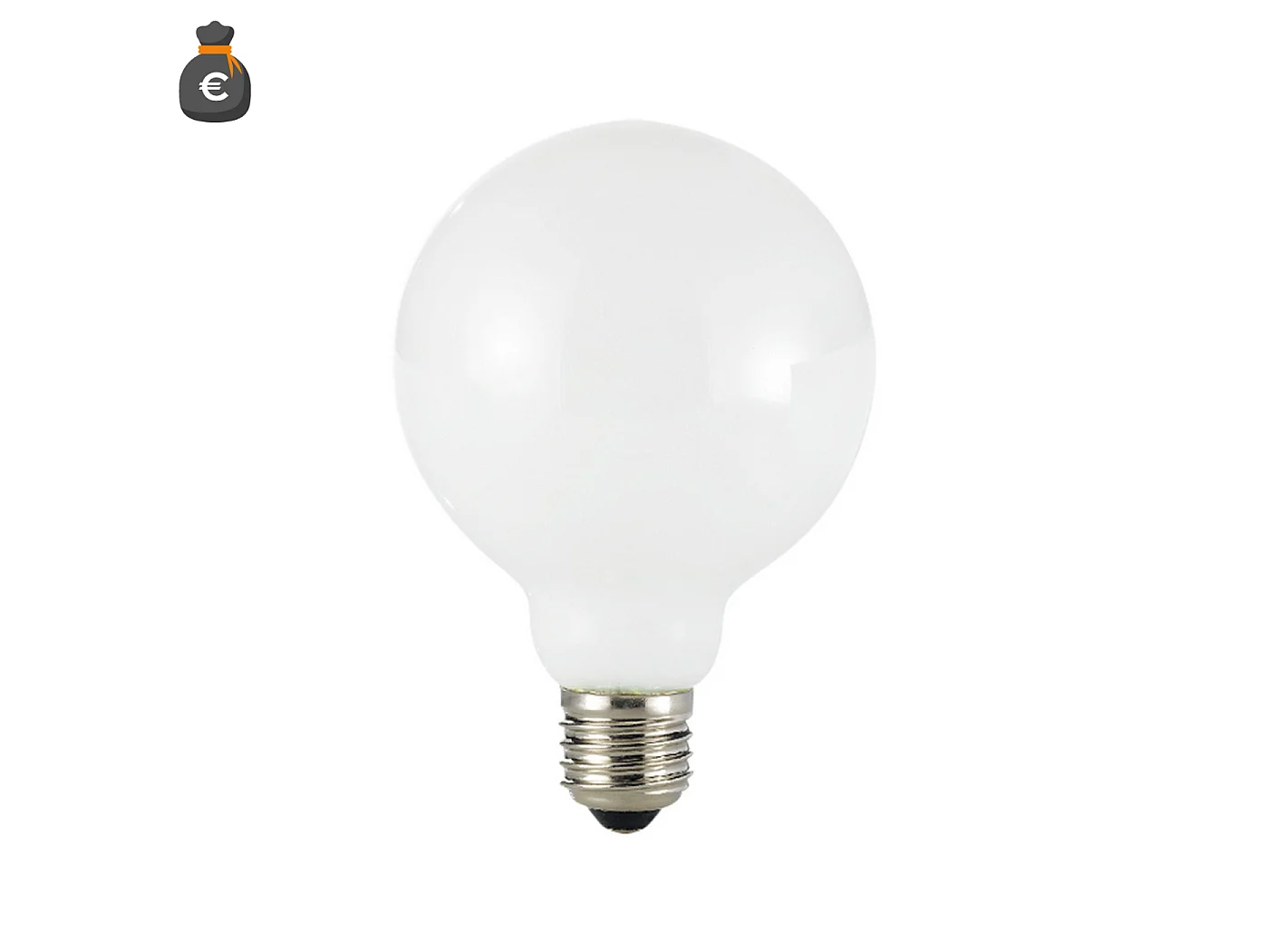 Alcapower Żarówka LED Globo G95 8W E27 Białe Szkło 3000K 1000lm - Wydajne Oświetlenie dla Eleganckich Wnętrz i Optymalny Komfort Wizualny 5012045 - obrazek 1