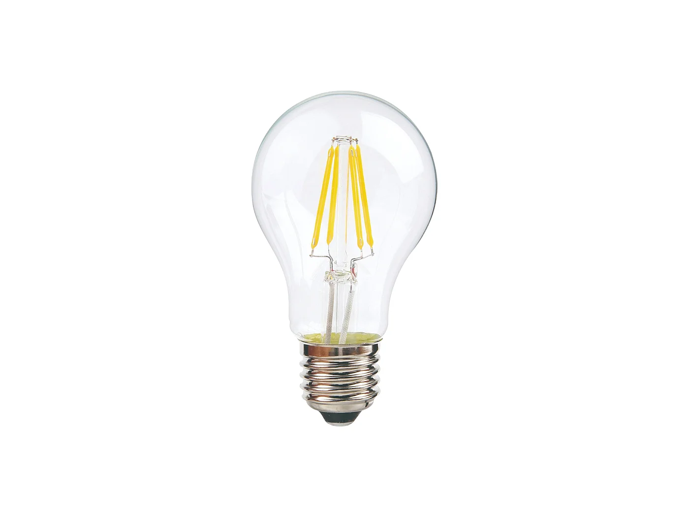 Alcapower Żarówka LED Filament A60 E27 8W 1100lm 4000K Światło Naturalne Przezroczyste, Wysoka Efektywność Klasa D, Szkło Wysokiej Wytrzymałości 5012053 - obrazek 1