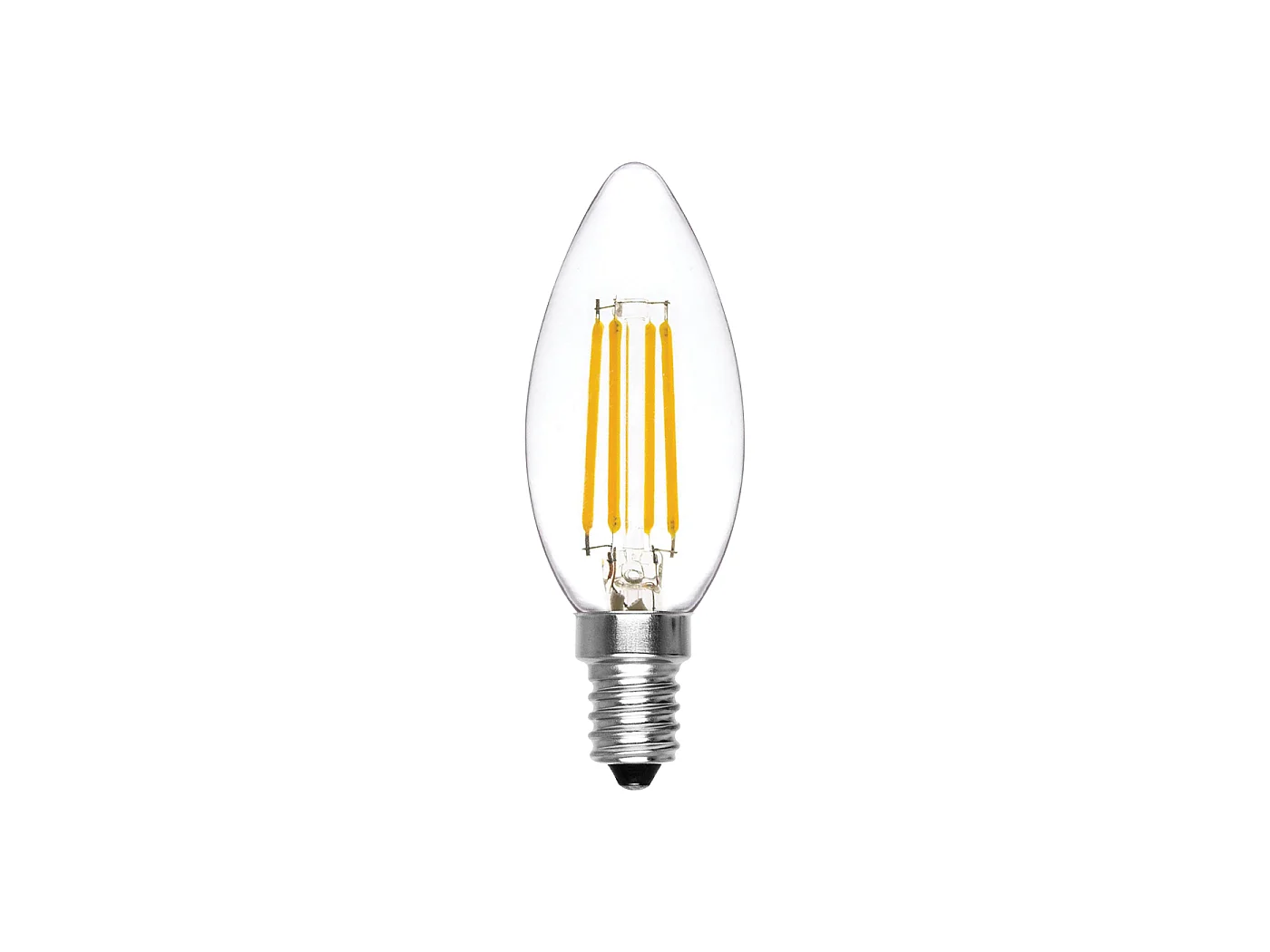 Alcapower Żarówka LED Filament C35 Świeczka E14 6W 810lm 3000K Ciepła Biel - Klasa D, Wysoka Wydajność i Długa Żywotność 5012076 - obrazek 1
