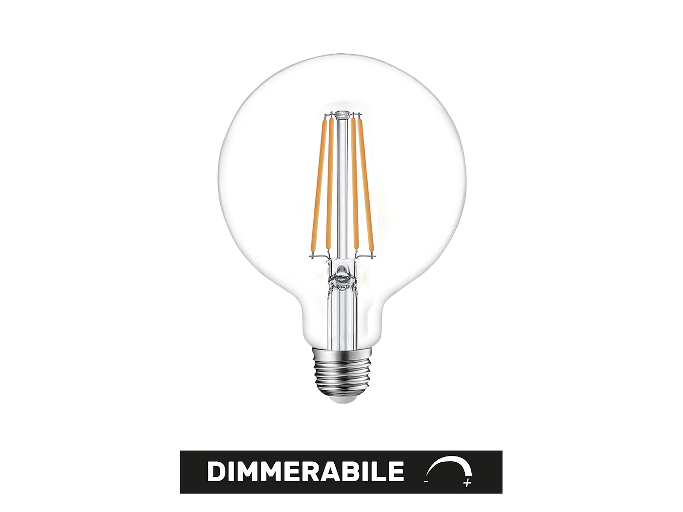 Alcapower Żarówka LED Globo G95 ściemnialna 12W E27 1520lm 3000K ciepłe światło – wysokowydajna technologia do nowoczesnego oświetlenia wnętrz 5012081