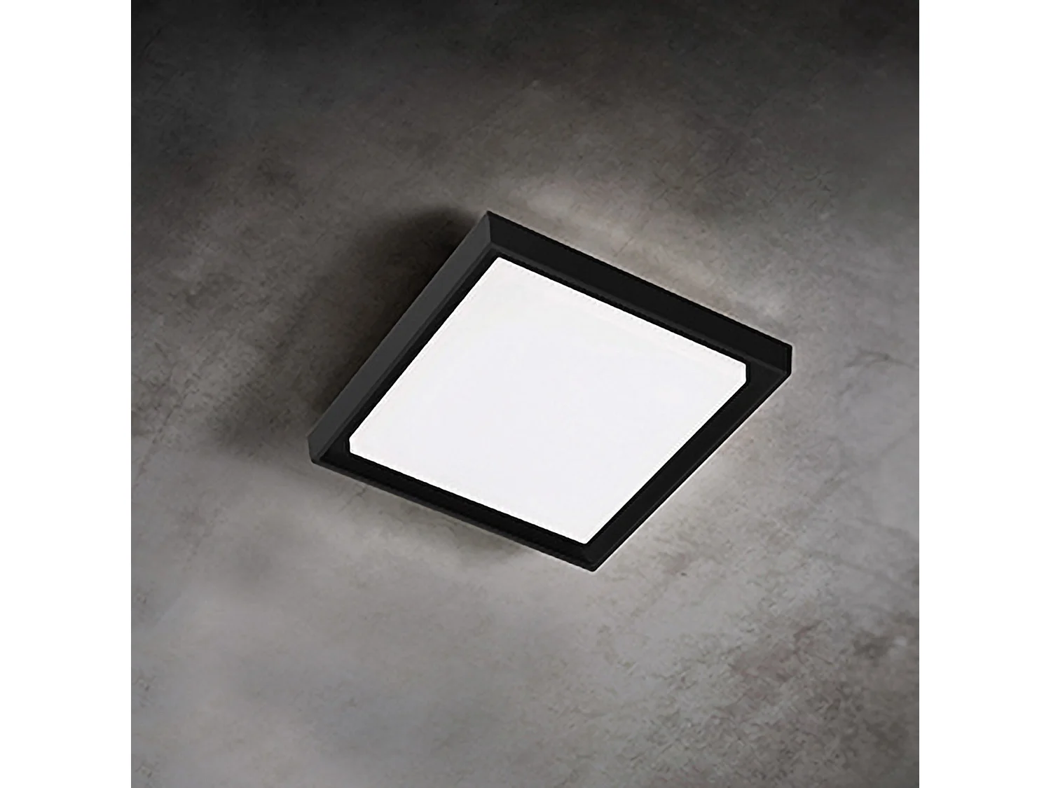 Aluminiowa lampa ścienna i sufitowa LED 25W 3000K IP54, ciemnoszara, kwadratowa 27x27 cm, nowoczesny design do wnętrz i na zewnątrz, wysoka jakość 5012253 - obrazek 1