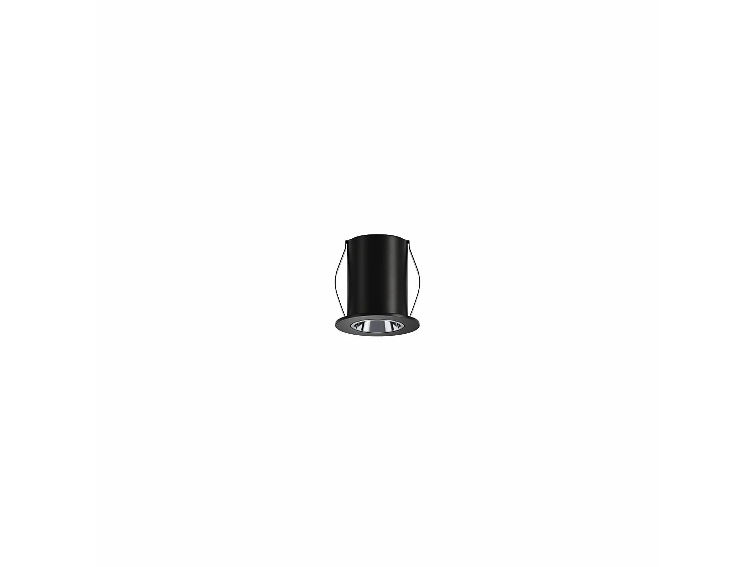 Atom 2W 24º 2700K Matowy czarny mini reflektor wpuszczany LED – profesjonalny, wysokowydajny reflektor do oświetlenia wnętrz – Beneito & Faure 5012650