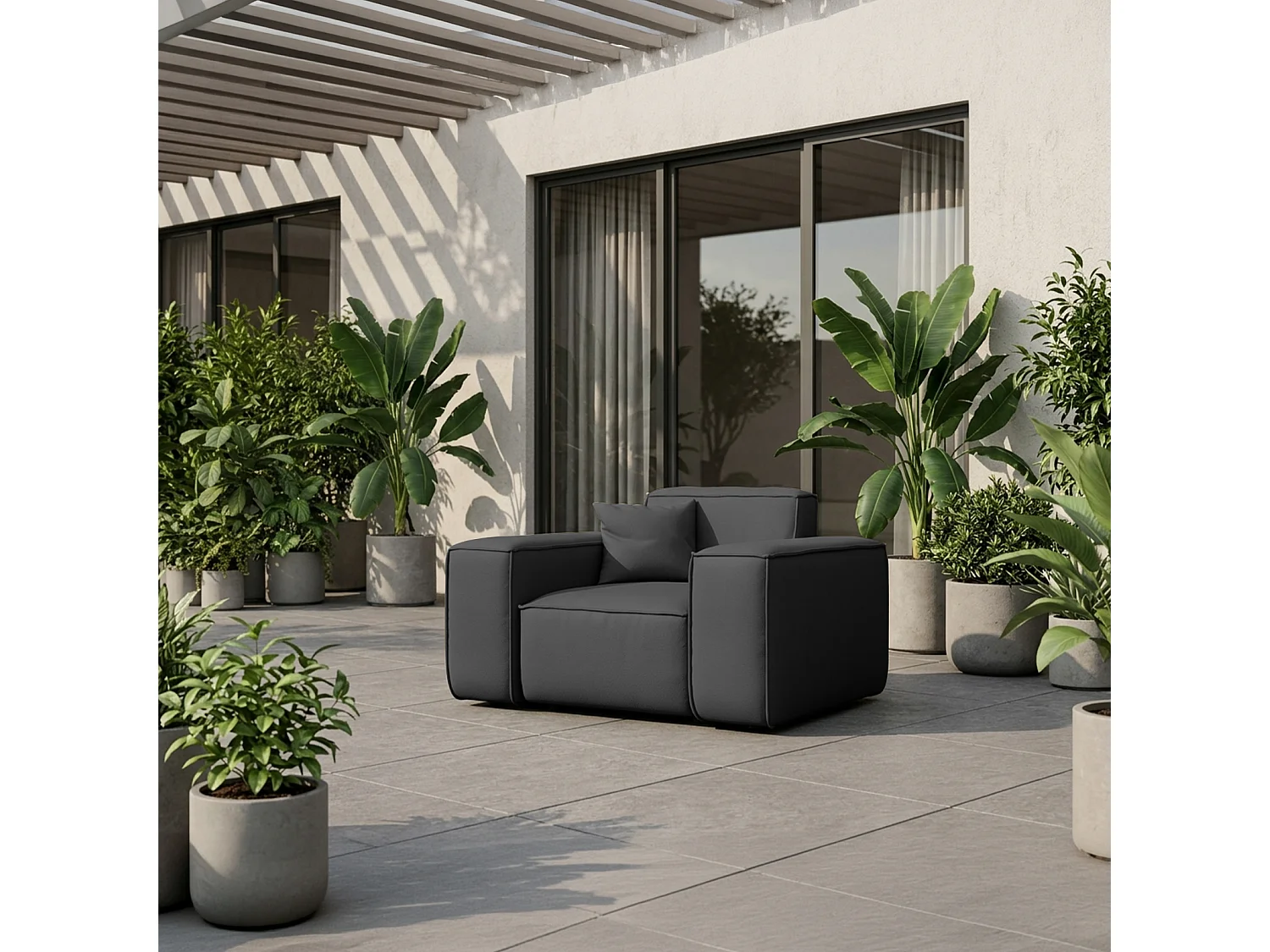 Fotel Patio, tkanina Odyssey, anthracite (03) 5013448 - obrazek 1