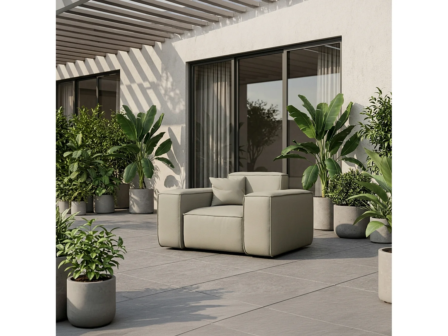 Fotel Patio, tkanina Odyssey, pearl (01) 5013469 - obrazek 1