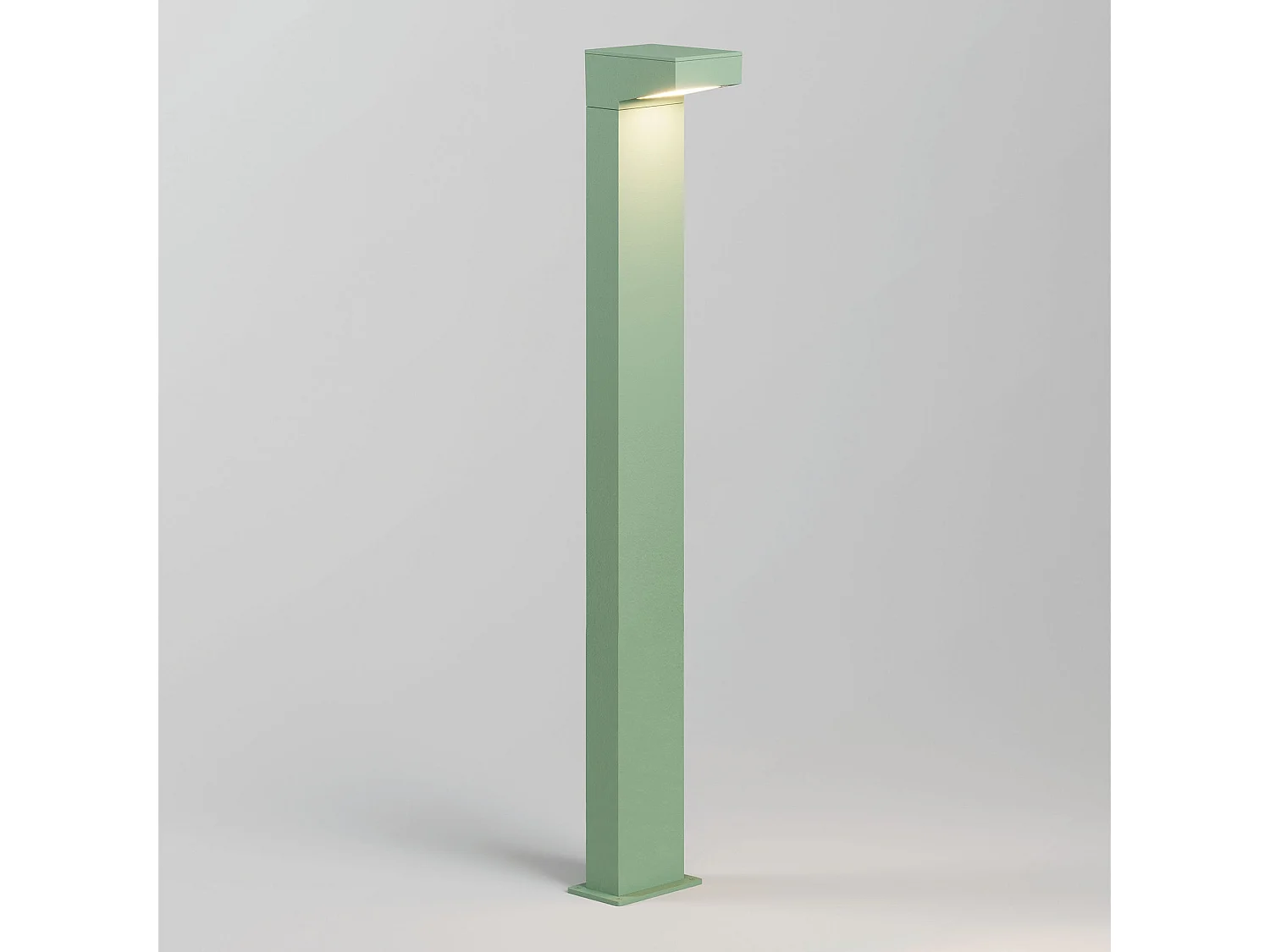 Asymetryczny słupek ogrodowy Forward 13x15x90cm szałwiowy LED 13W 3000K IP65, aluminiowa oprawa oświetleniowa na ścieżki i podjazdy zewnętrzne 5013858