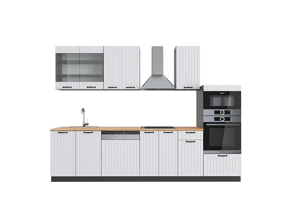 Aneks kuchenny biały dworek/antracyt 300x60x81.6 fame-line 4779444 - obrazek 1