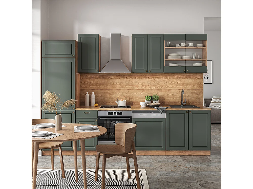 Aneks kuchenny green-gold country/gold power oak 300x60x81.6 fame-line 4779796 - obrazek 1