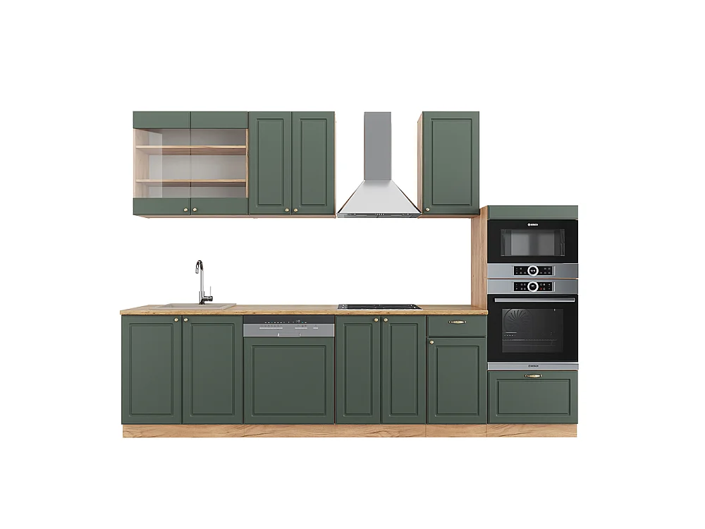 Aneks kuchenny green-gold country/gold power oak 300x60x81.6 fame-line 4781415 - obrazek 1