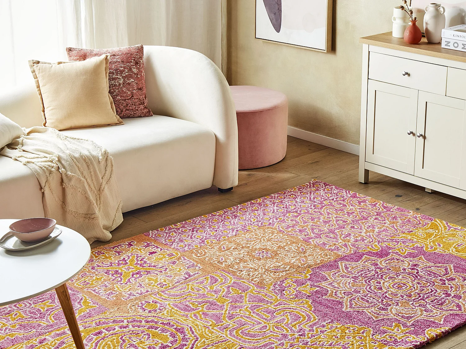 Dywan wełniany 140 x 200 cm wielokolorowy AVANOS 523253 - obrazek 1