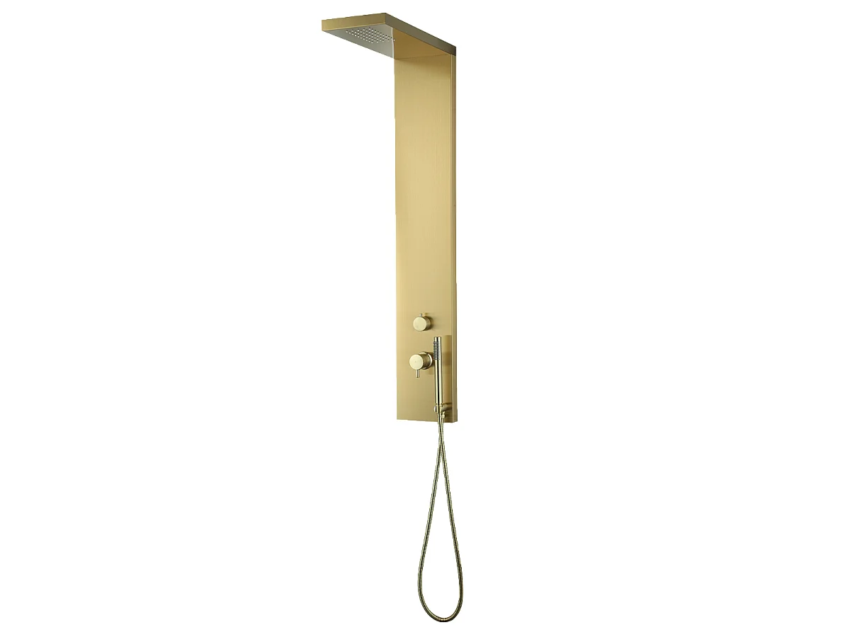 Essekadra mechaniczna płyta prysznicowa szczotkowanego złota - Essebagno 1534495 - obrazek 1
