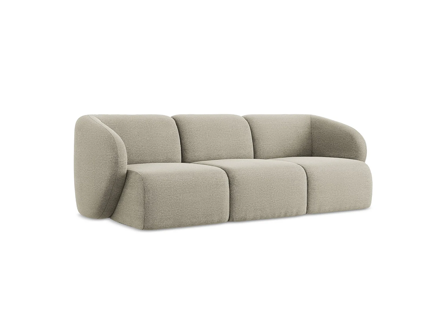 3-osobowa kanapa modułowa – z tkaniny bouclé – kreci – CERVO 4168325