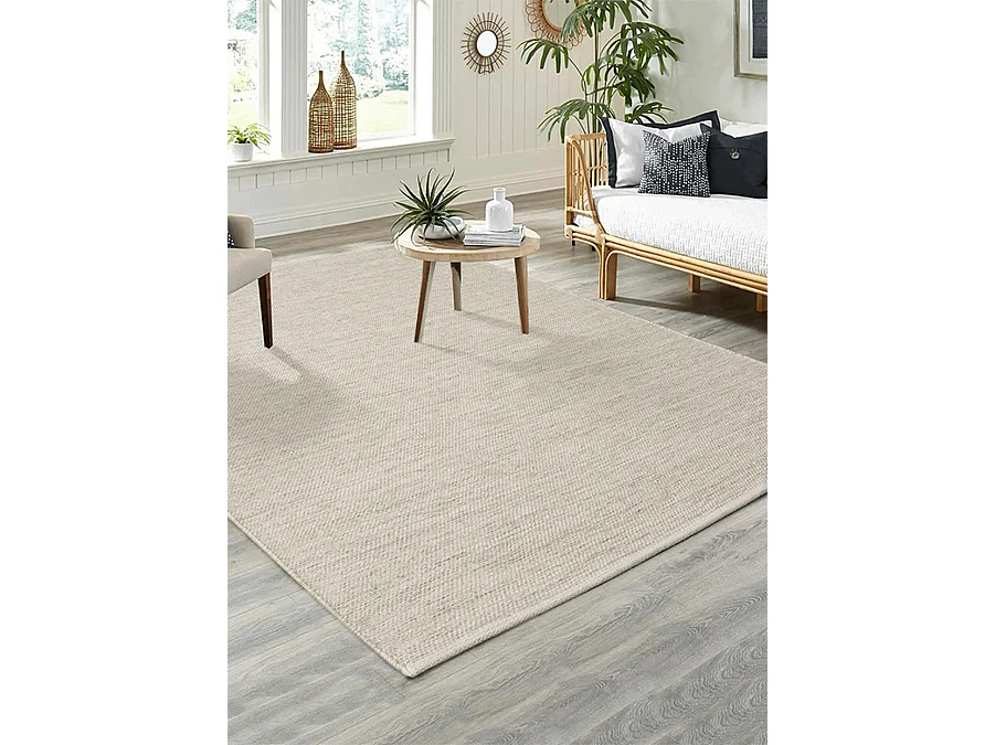 Dywan Stockholm ręcznie Wełna Naturalny, kremowy, 120 x 170 cm 5025876 - obrazek 1